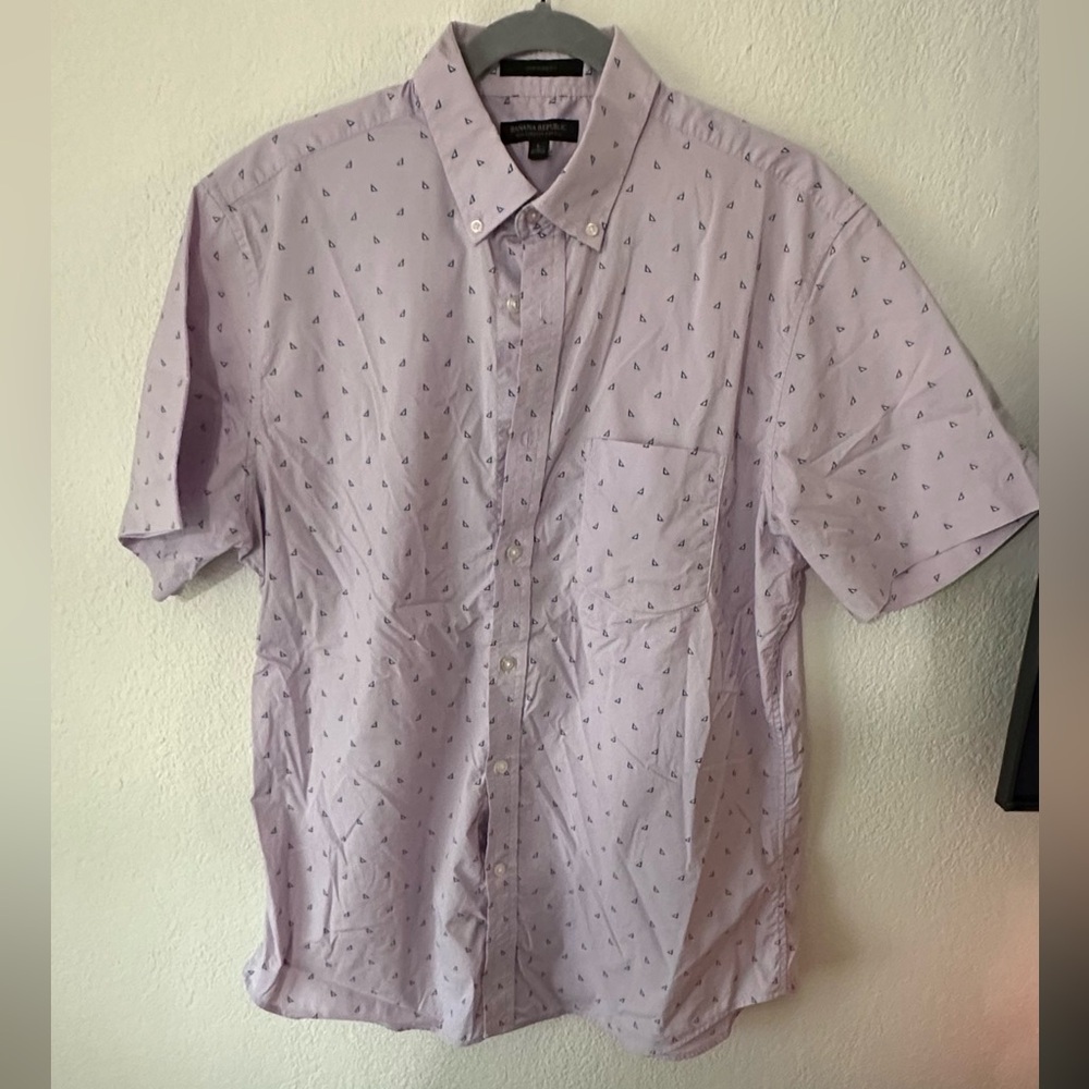 Men's Light Purple Shirt with Small Print